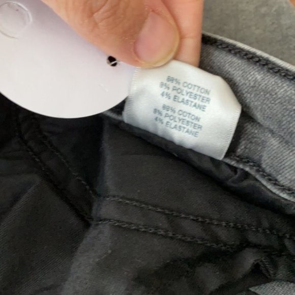 J Brand Women Gray Ruby High-Rise Slim Cigarette Denim Jean Plus Size 38/22 - Picture 9 of 10